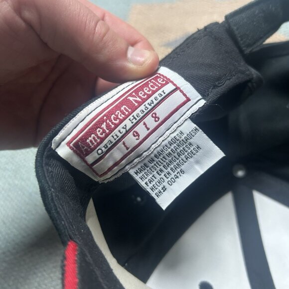 Vintage Strapback hat cap brooks & Dunn country music USA flag black adjustable - Picture 7 of 7